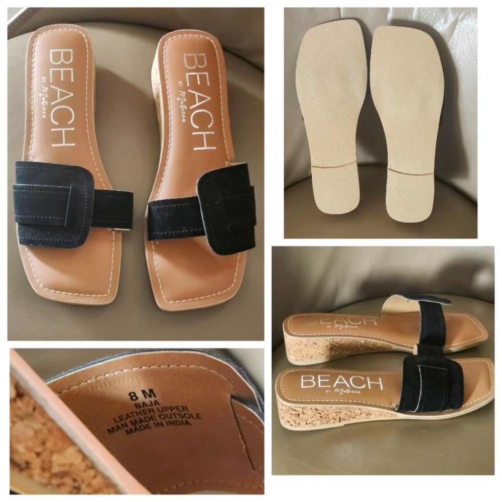 NWOT BEACH by Matisse BAJA WEDGE Sandals-Size 8M $17